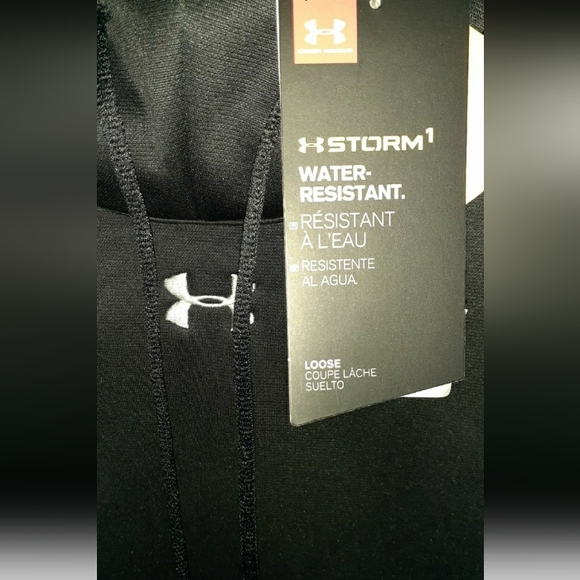 NOS Women's Sz XS BLK Under Armour STORM Hoodie, Winterwear COLDGEAR Pullover - Picture 5 of 12
